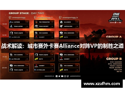战术解读：城市赛外卡赛Alliance对阵VP的制胜之道